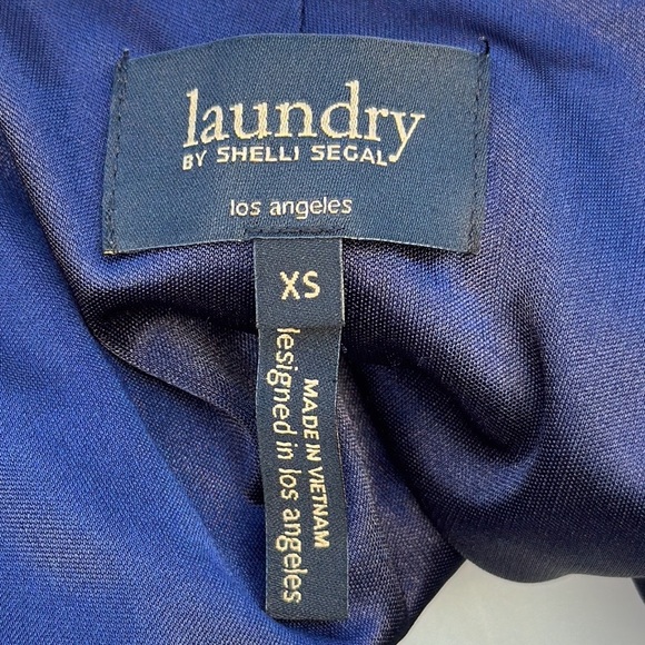 Laundry By Shelly Signal Women's Black/White Patterned Dress Wrap Size XS - Picture 10 of 12